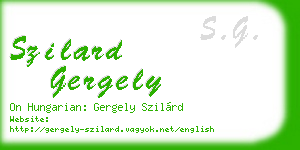 szilard gergely business card