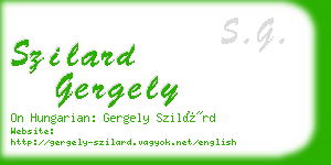 szilard gergely business card